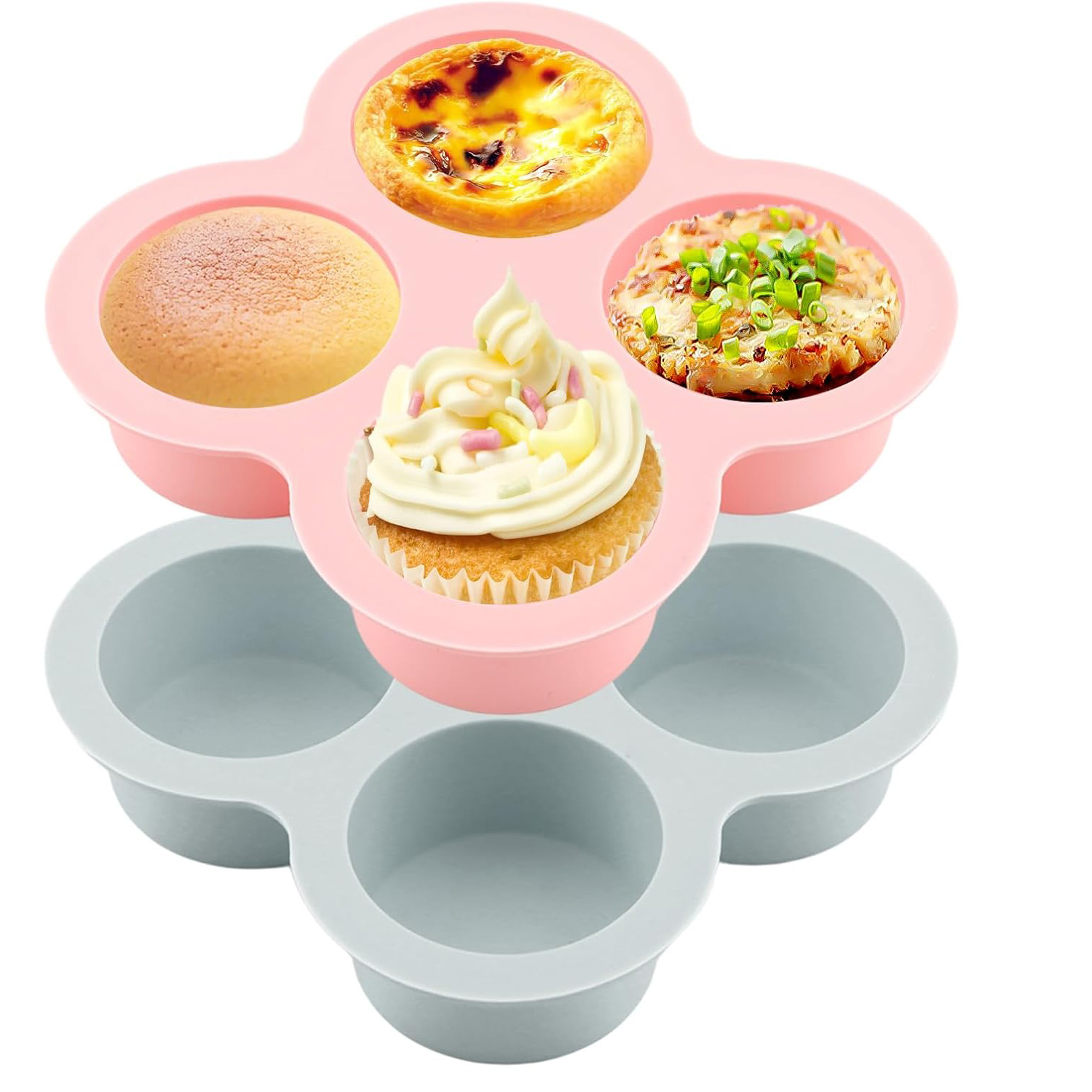 Air Fryer Accessories - 1PC Herbruikbare Siliconen Airfryer Ei-vorm Anti-aanbak