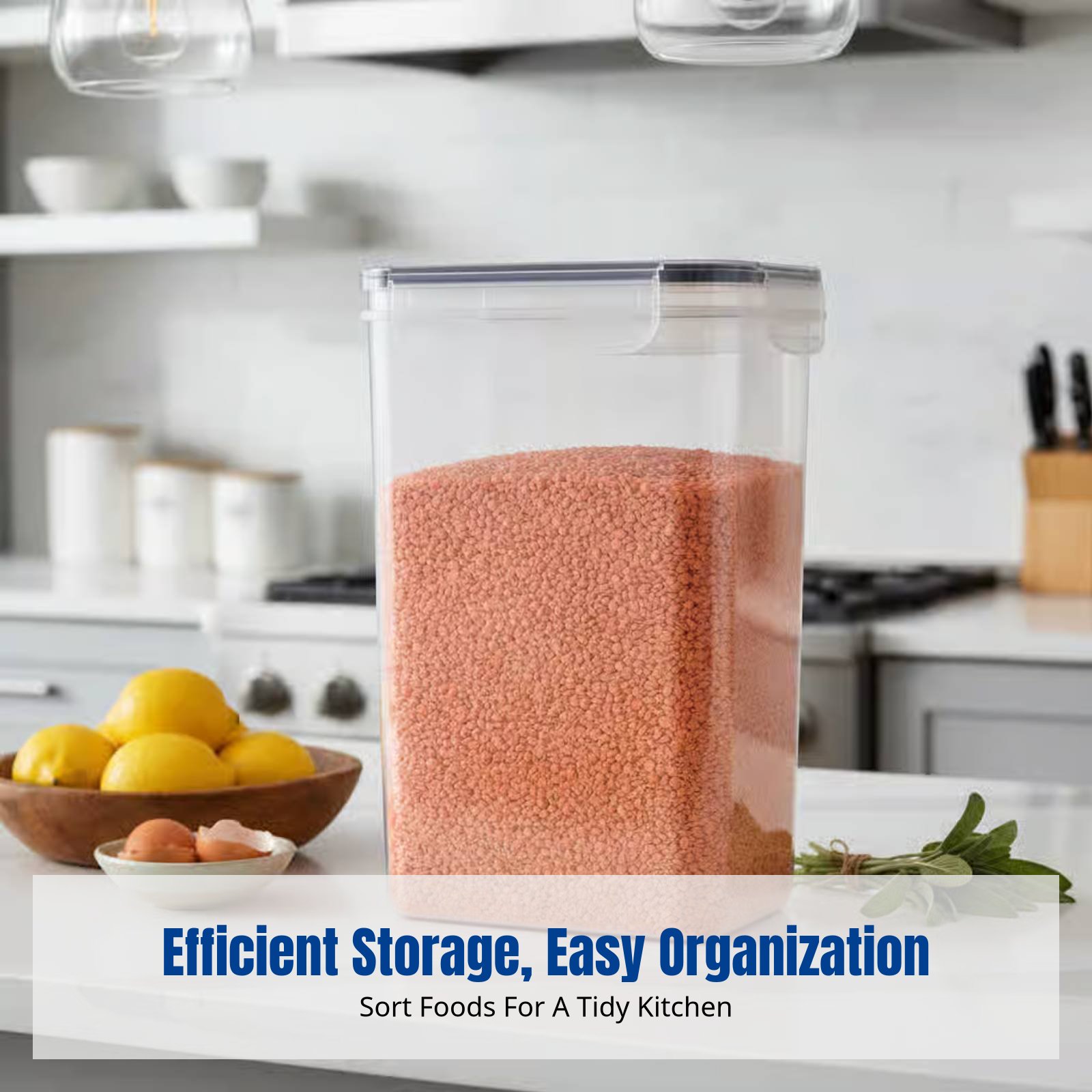 Food Storage Containers - Luchtdicht bewaardozen set, grote capaciteit, transparant,