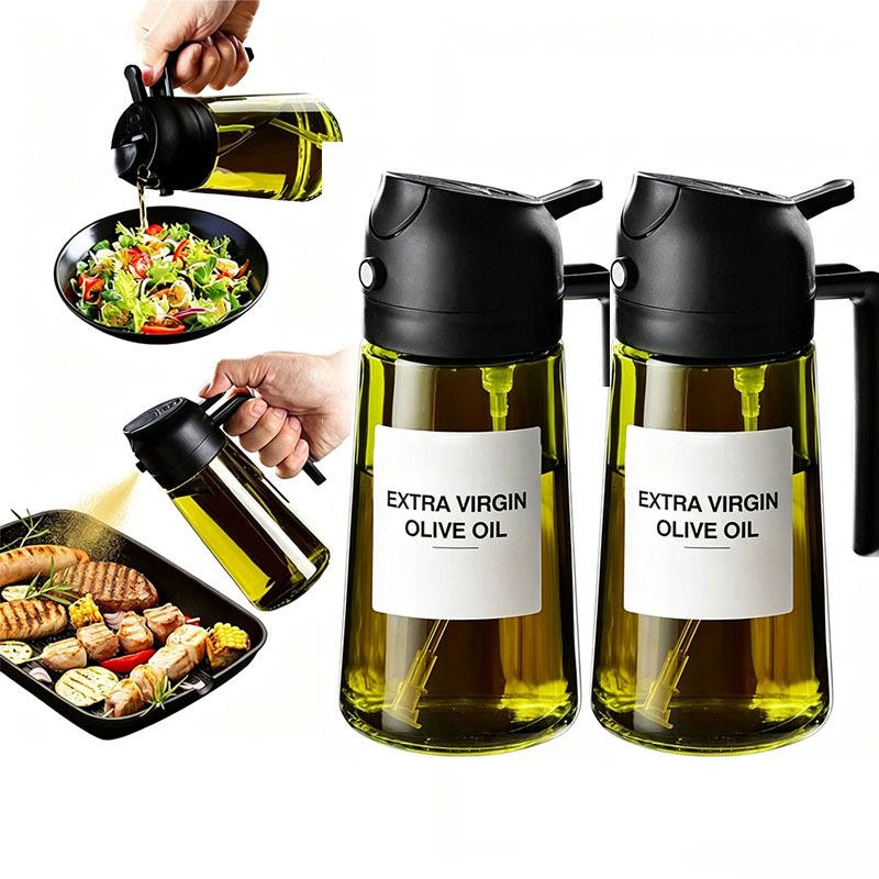Kitchen Gadgets Green - Olijfoliedispenser Plastic fles voor keukengadgets Accessoires