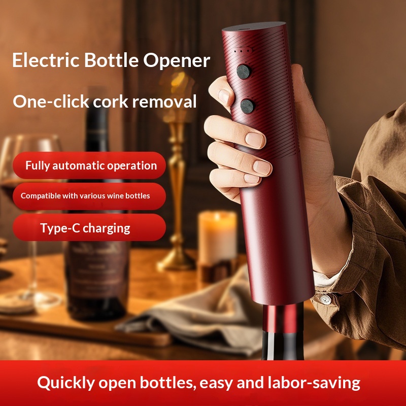 Kitchen Gadgets Electronic - Elektrische wijnflesopener Oplaadbare automatische kurkentrekker met
