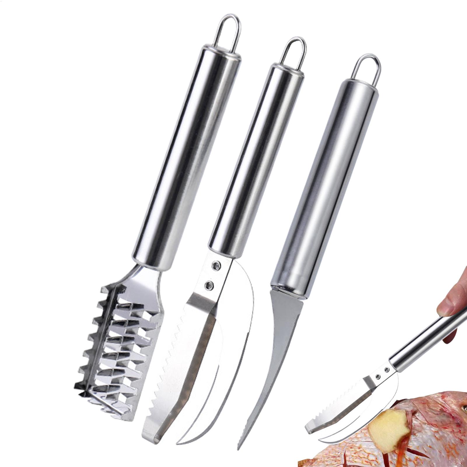 Kitchen Gadget Amazon - Vis-schubbenverwijderaar mes garnalenreiniger roestvrij staal schilferverwijderaar