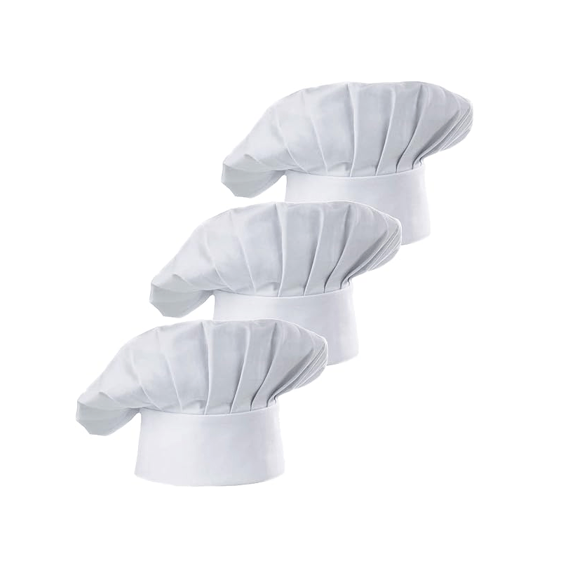 Kitchen Gadgets You Need - 3 stuks chef-kokmuts voor volwassenen, verstelbaar,