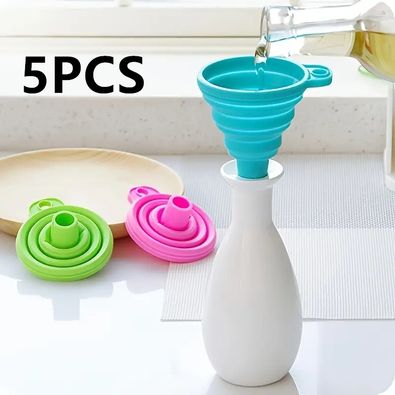 Kitchen Gadgets Latest - Siliconen opvouwbare trechter Multifunctionele draagbare mini-keuken