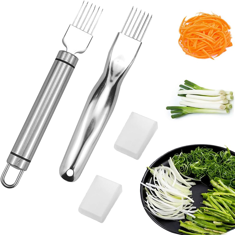 Kitchen Gadgets Green - Roestvrij staal gehakt groen ui mes