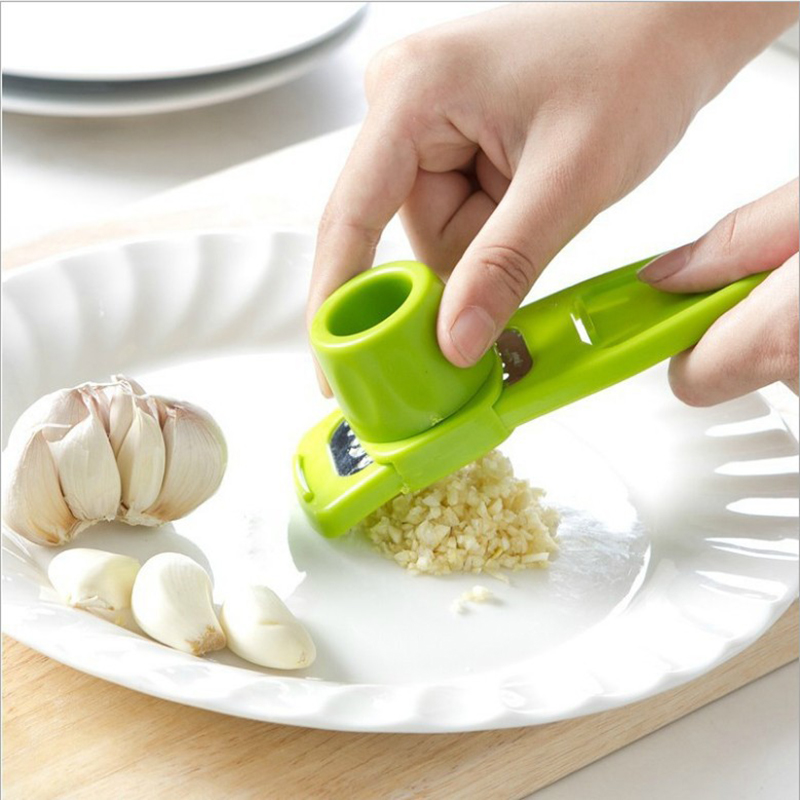 Kitchen Gadgets Green - 1-pack mini-knoflookmolen creatieve knoflookpers keuken knoflookpuree
