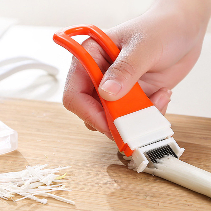 Kitchen Gadgets Green - Groene ui snijmes, multifunctionele prei-snijder, huishoudelijk