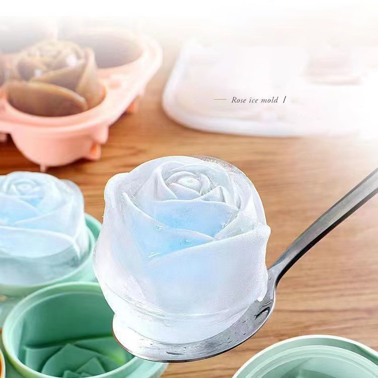 Kitchen Utensil Holder - 3D Rose Ice Mallen 4 Gaten