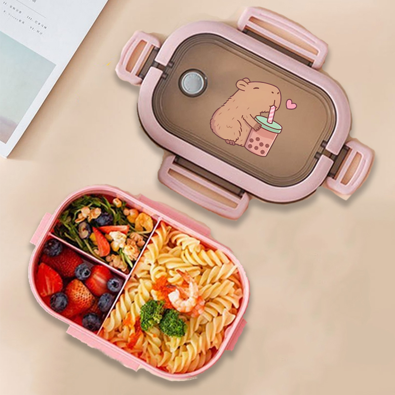 Food Storage Containers - Capybara Bento Lunchbox Anime Dieren Print