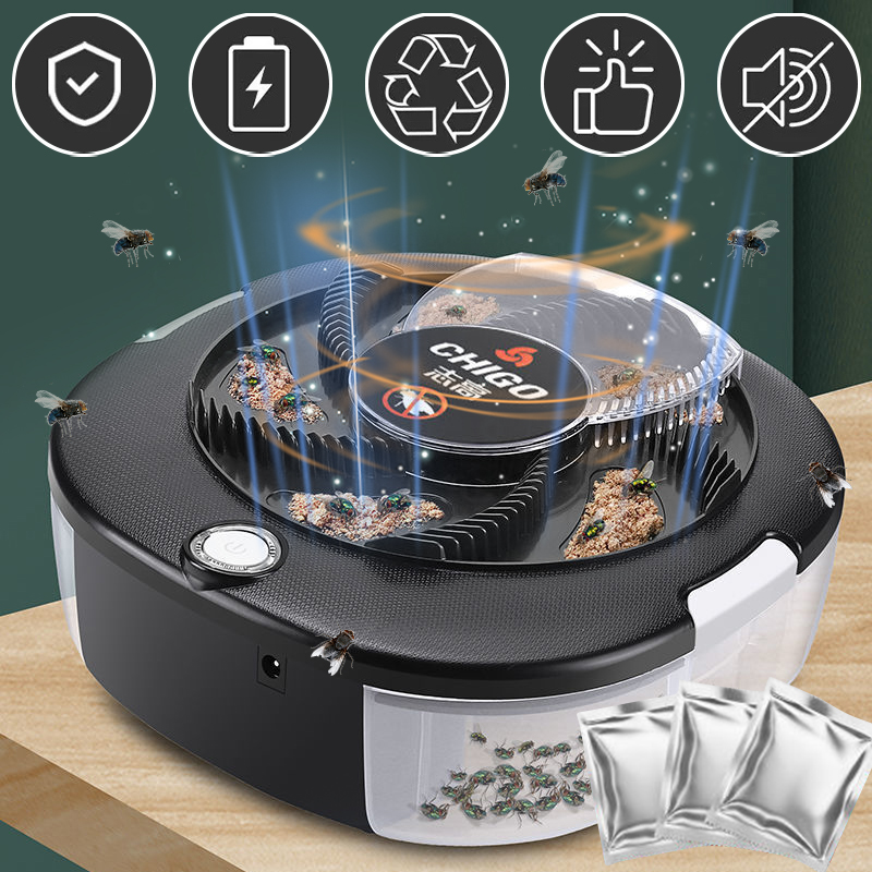 Kitchen Gadgets Electronic - Flycatcher Oplaadbaar/USB Elektrische Fly Trap CHIGO