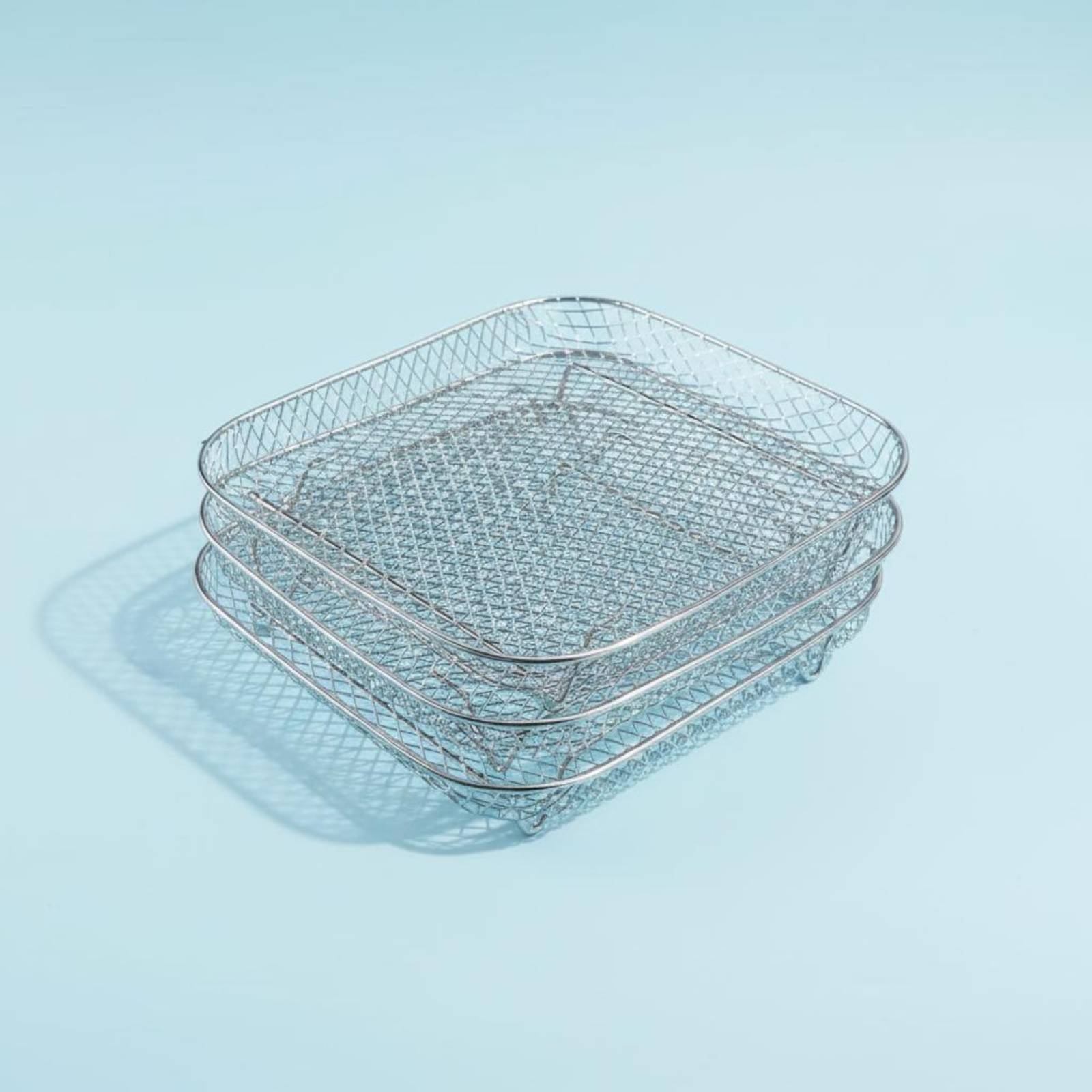Air Fryer Accessories - Airfryerrek Hittebestendig 3-laags gaasmandje Keukenaccessoire