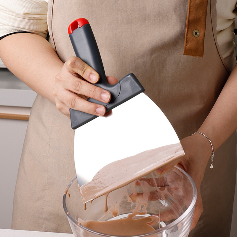 Kitchen Gadgets For Seniors - Roestvrijstalen deegschraper Coatingspatel voor chocoladeschraper Keukenaccessoires