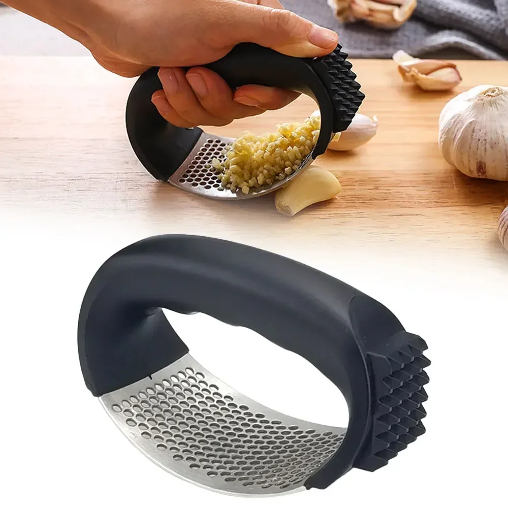 Kitchen Gadgets Vegetable Chopper - Duurzame roestvrijstalen handmatige knoflookhakker, -pers en