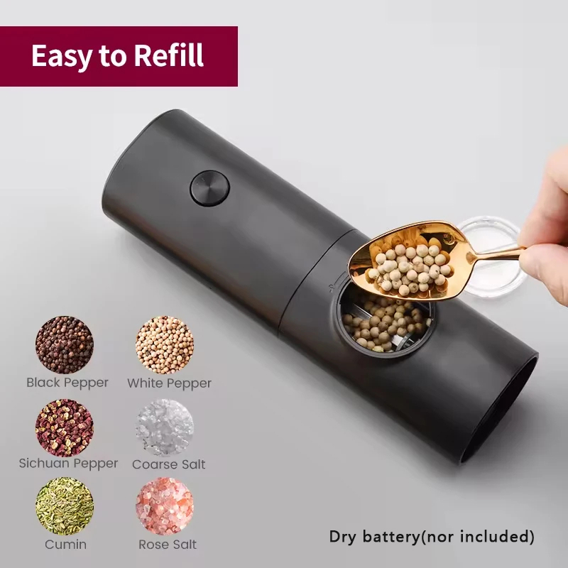 Kitchen Gadgets Electronic - Elektrische automatische zout- en pepermolenset met