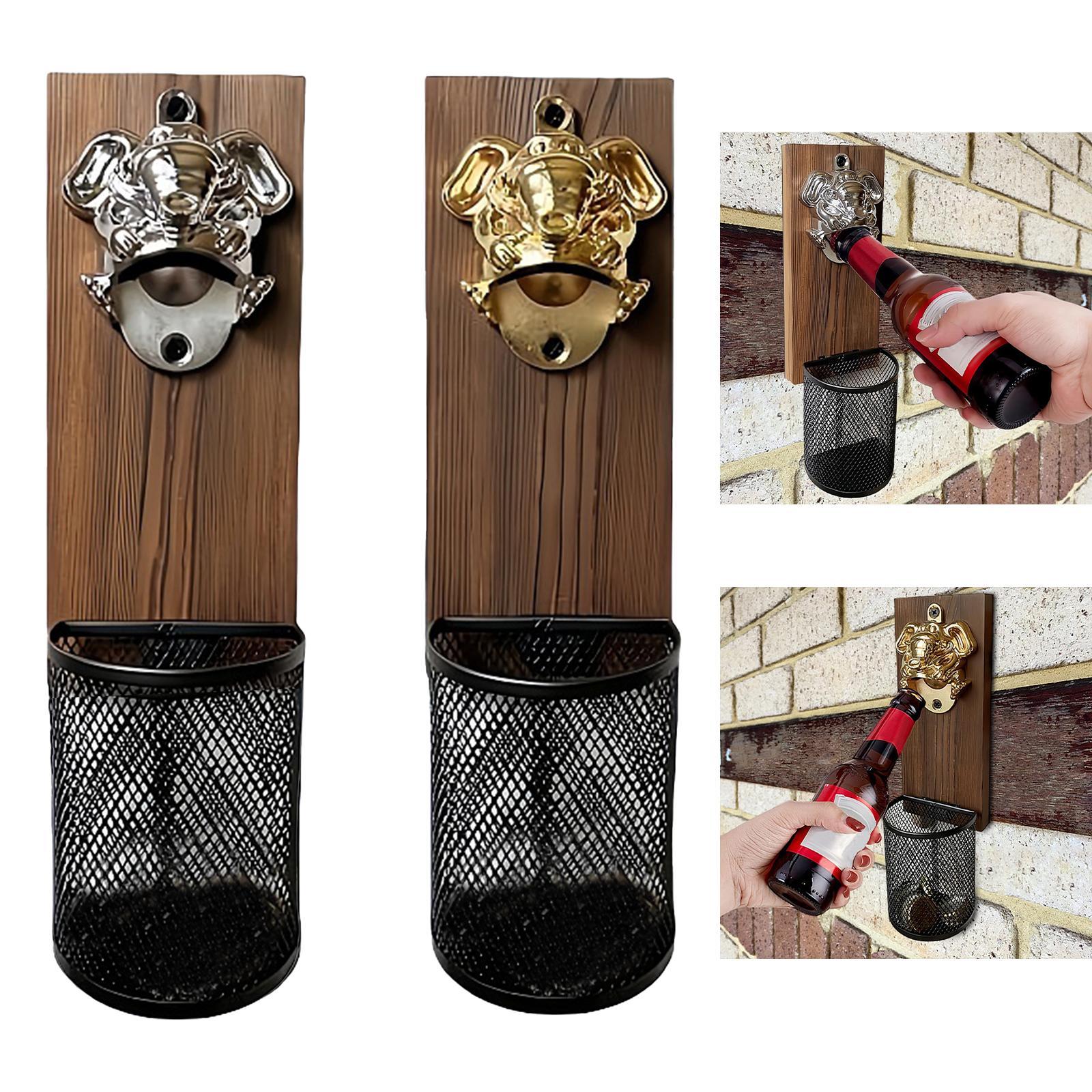 Kitchen Gadgets To Gift - Magnetische flesopener met dopverzamelaar Woondecoratie Keukengadget