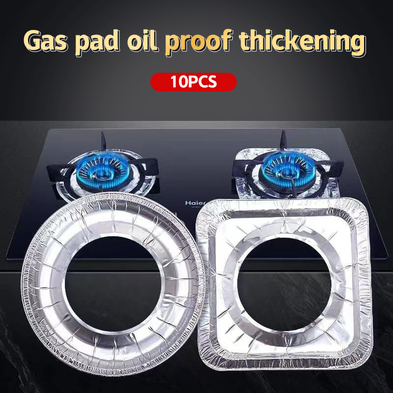 Kitchen Gadgets Latest - 10 Stks/set Verdikte Aluminiumfolie Hoezen Gasfornuis