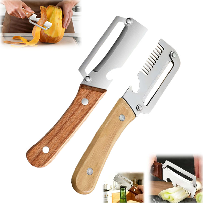 Kitchen Gadgets Green - 1-20PCS Alles in één roestvrijstalen groentesnijder