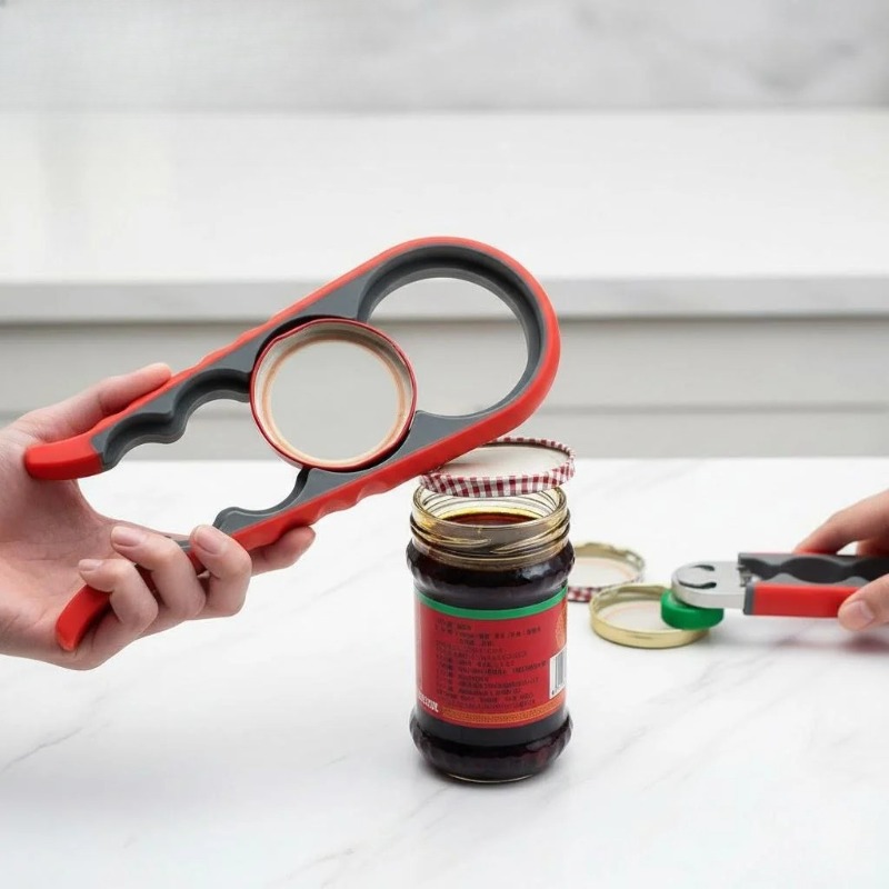 Kitchen Gadgets Essential - Multifunctionele 4-in-1 keukenhulp: potopener, dekselopener, blikopener,