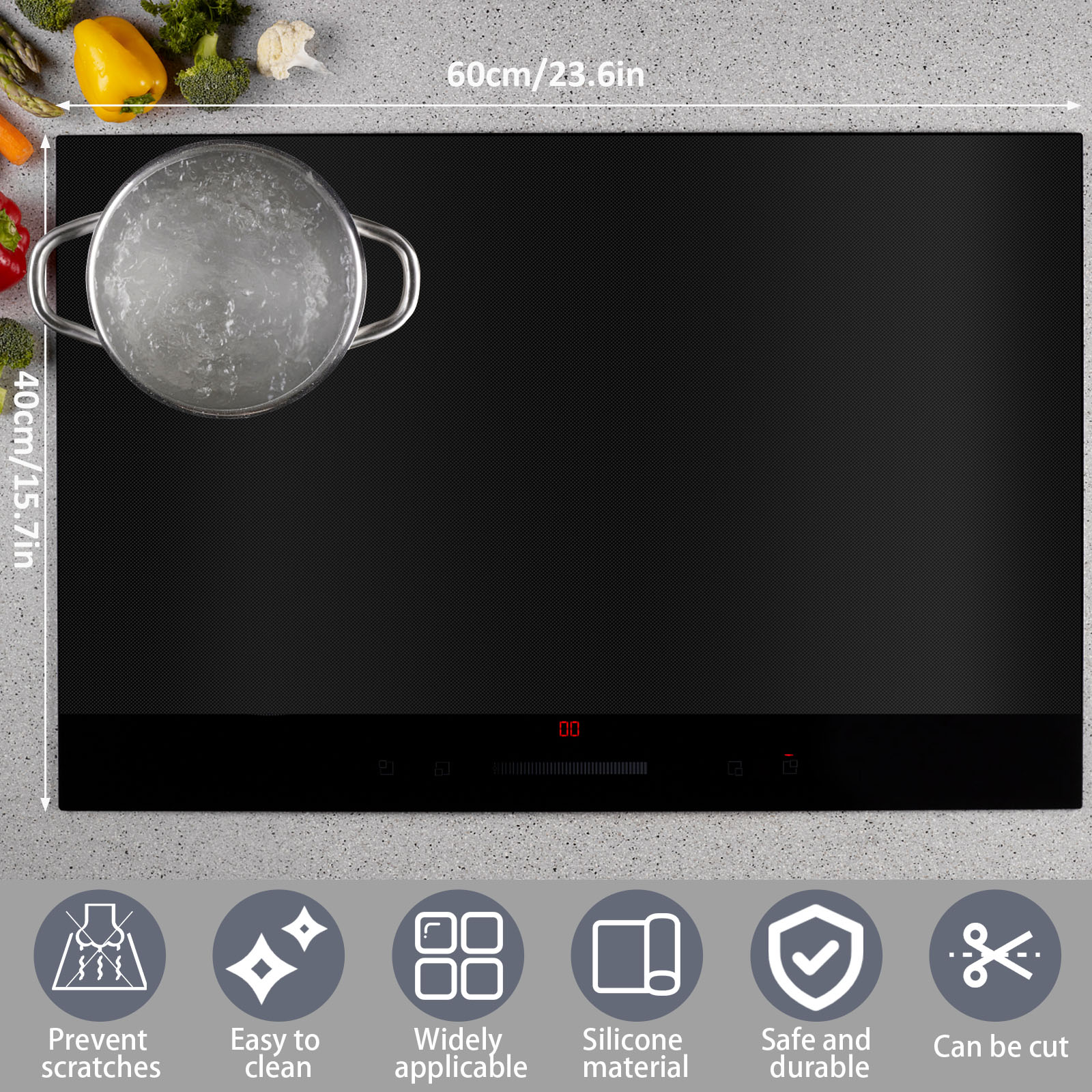 Inductiekookplaat Deksel Silic - Kitchen Gadgets For Seniors recensie en prijs