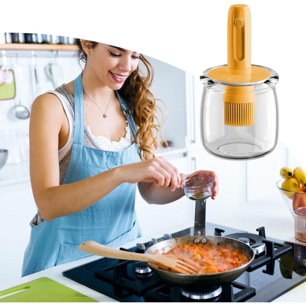 Eetoliedispenser, lichtgewicht - Kitchen Gadgets Dispenser Brush Holder recensie en prijs