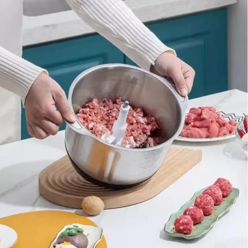 Hete Aanbieding 5L RVS Elektri - Kitchen Gadgets Vegetable Chopper recensie en prijs