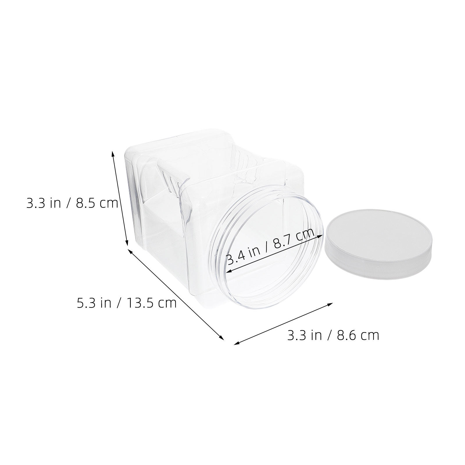 6 stuks transparante vierkante - Food Storage Containers recensie en prijs