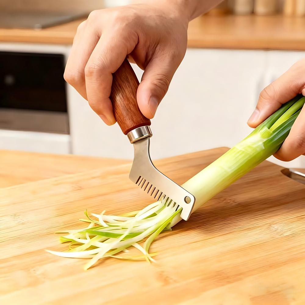 Roestvrijstalen groene uiensni - Kitchen Gadgets Green recensie en prijs