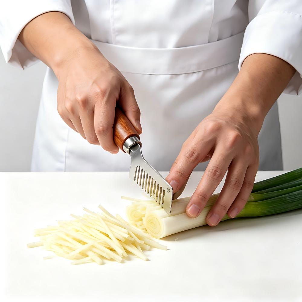 Roestvrijstalen groene uiensni - Kitchen Gadgets Green recensie en prijs