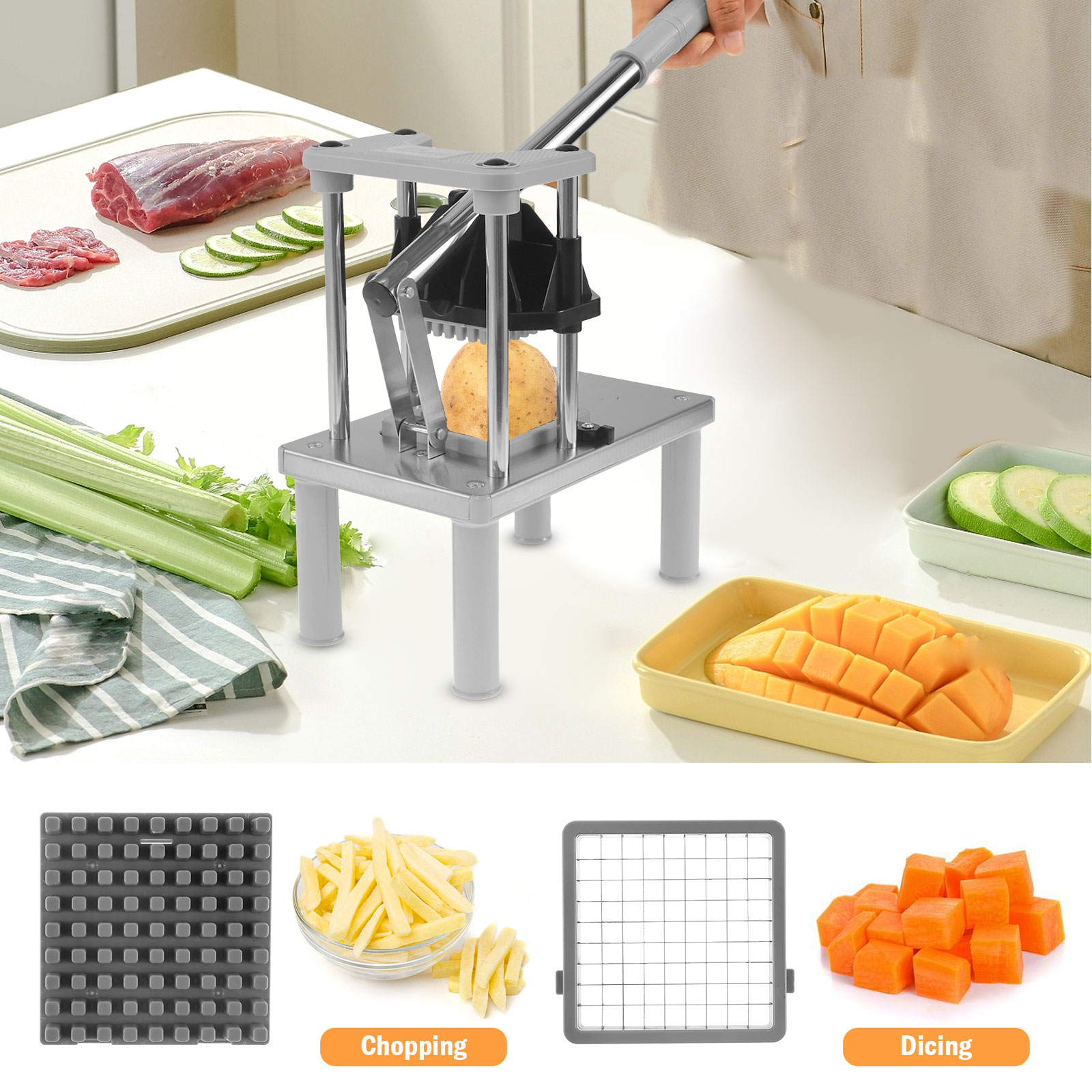 Commerciële groentefruithakker - Kitchen Gadgets Vegetable Chopper recensie en prijs