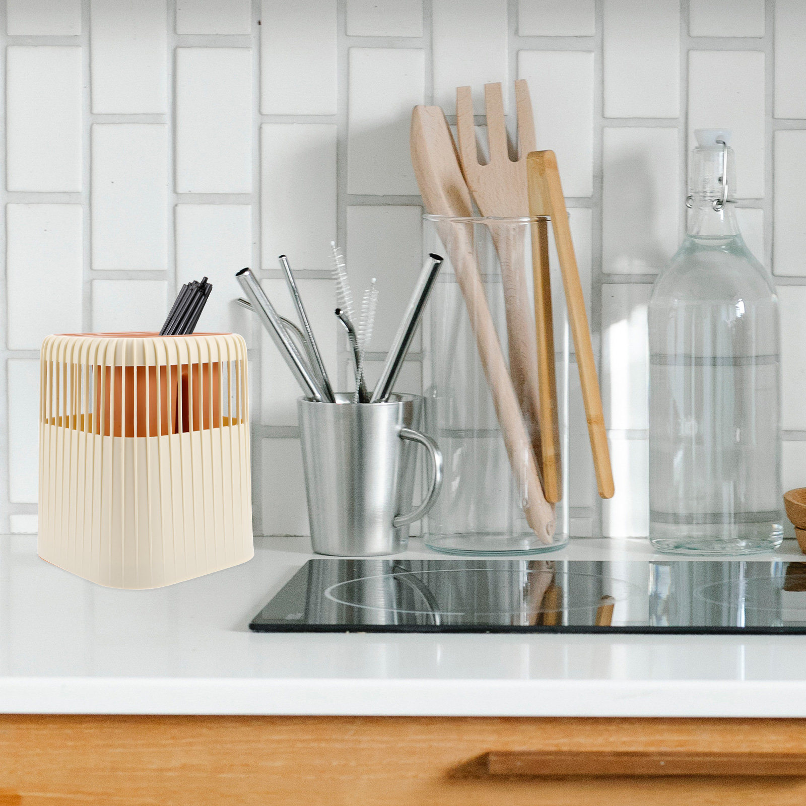 Bestekdroogrek voor aanrechtbl - Kitchen Utensil Holder recensie en prijs
