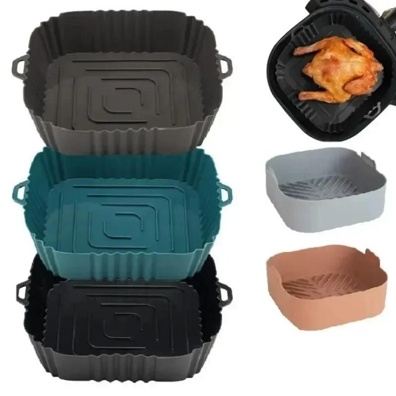 1PC siliconen luchtfriteuseman - Air Fryer Accessories recensie en prijs