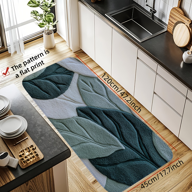 Groene bladprint badmat – anti - Kitchen Gadgets Green recensie en prijs