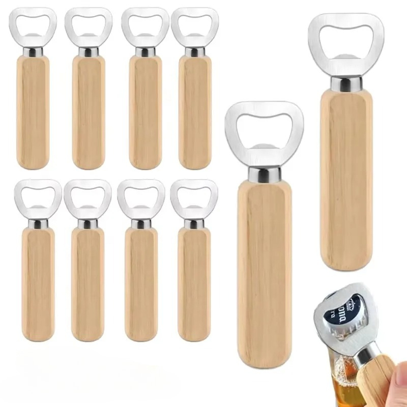Roestvrijstalen houten flesope - Kitchen Gadgets Home Party recensie en prijs