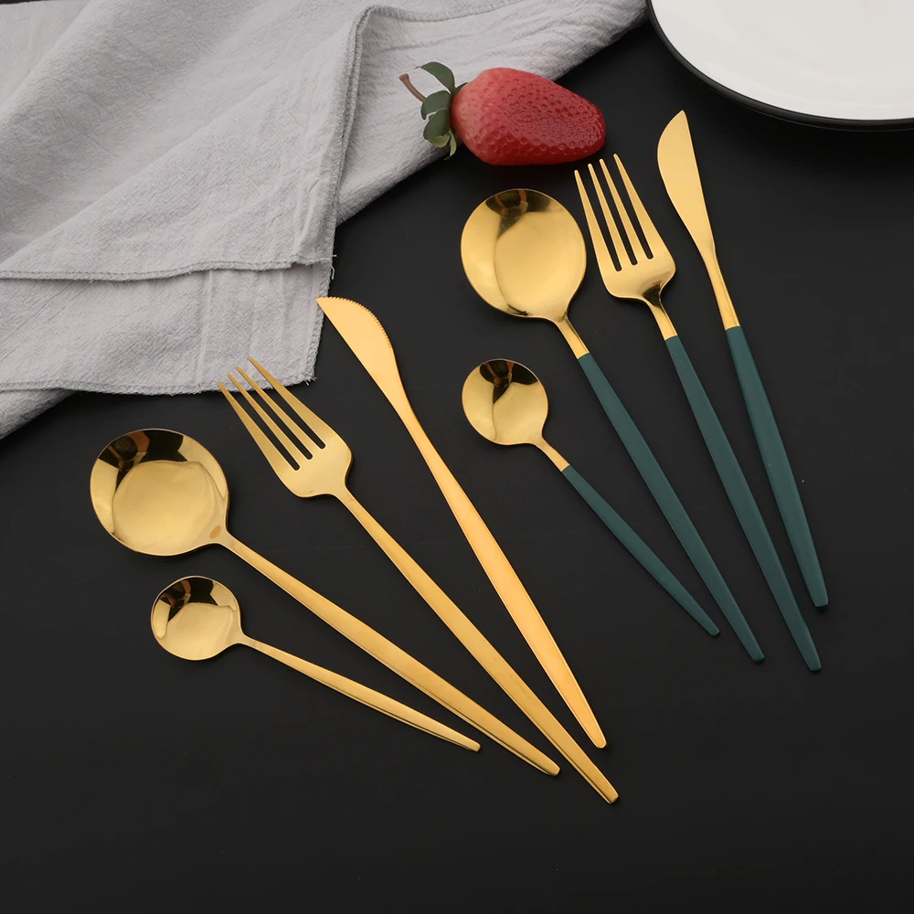 16 Stuks Groen Goud Servies Ro - Kitchen Gadgets Green recensie en prijs